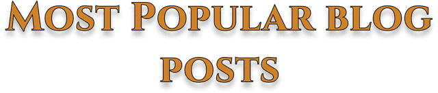 Most Popular Blog Posts Heading