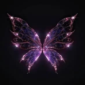 Butterfly on a black background